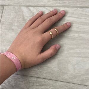 Gold Double Band Ring